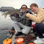 両グル‼ 底釣りで椎の木湖の大型乱舞‼ そっちのハリス氏も0.6号‼