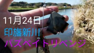 印旛沼水系 印旛新川バス釣り? バズベイトリベンジ2024.11.24
