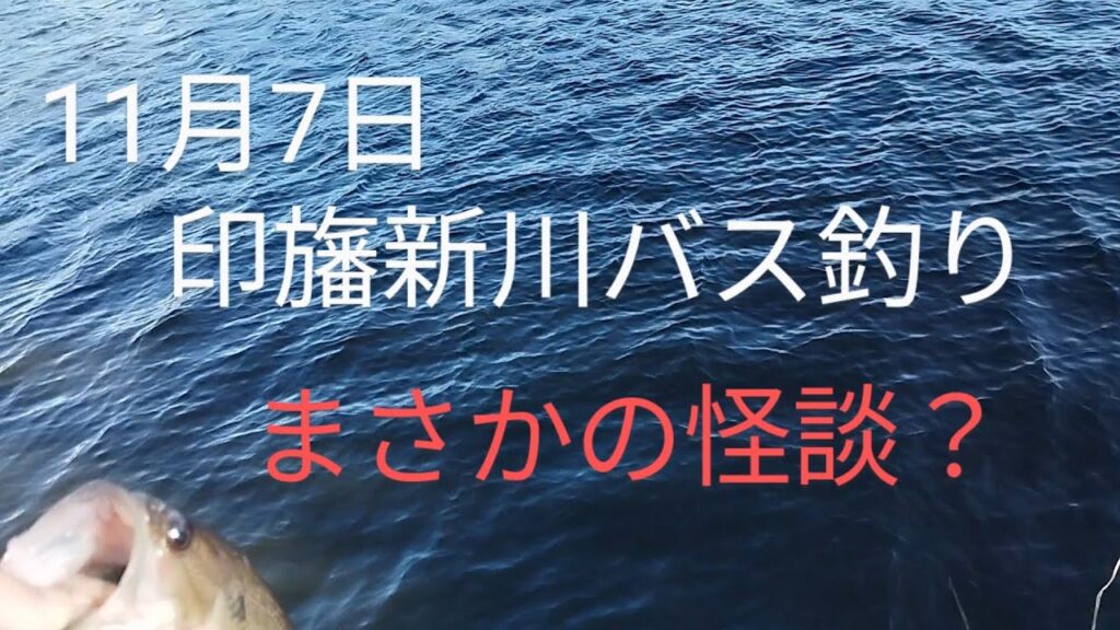 印旛沼水系　印旛新川バス釣り　まさかの怪談？2024.11.7
