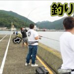 五島の沖堤防でショアジギしたら一投目で青物が！