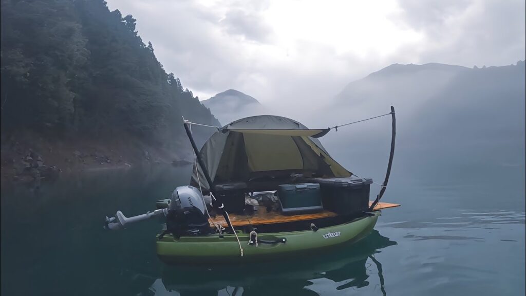 秘境にある湖の上に島を作って泊まってみたよ！