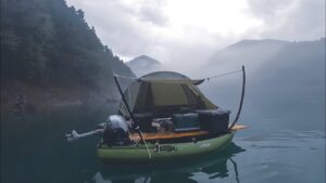 秘境にある湖の上に島を作って泊まってみたよ!