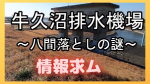 バス釣り!牛久沼排水機場 八間落としの謎について情報求む!