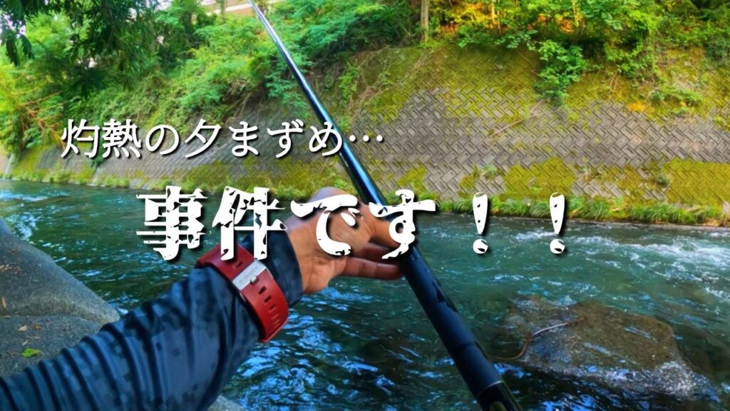 【渓流釣り】【餌釣り】猛暑の夕方…大ヤマメ現る！！！