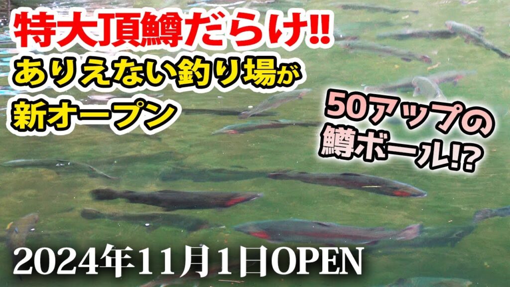 業界激震！特大頂鱒だらけの信じられない釣り場「あいづフィッシングエリア」誕生【管理釣り場・エリアトラウト】