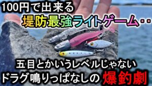 ダイソーの100円ライトゲームはドラグ爆鳴り釣れすぎで釣果はライトじゃありません