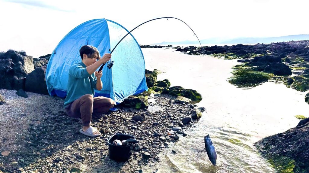 100均だけで釣りキャンプしてみた