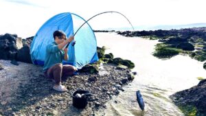 100均だけで釣りキャンプしてみた
