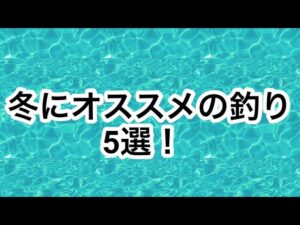 冬にオススメの釣り5選！
