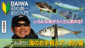 【DAIWA 初心者釣り入門】渡邉長士のやってみよう！ 海のお手軽ルアー釣り編