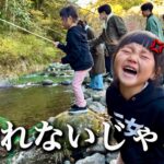 【川釣り】全く釣れない釣りに挑戦した三姉妹！奇跡を起こせるのか？さらに長女が潔癖症でママとガチバトル？果たして