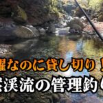 【隠れた穴場】とある管理釣り場に行ったら貸し切りで最高でした【渓流釣り】