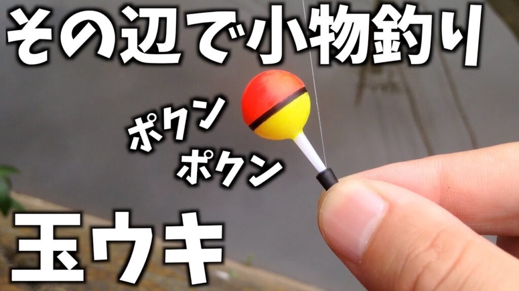 その辺の川で魚釣り 玉ウキ