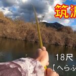 筑波湖・深めの池で18尺底釣り【へらぶな釣り】