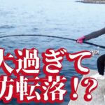 巨大すぎて堤防から海に引きずり込まれる女性に遭遇！黄灯あって本当によかったわ（895話目）