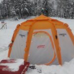 【北海道わかさぎ釣り】祝、朱鞠内湖ワカサギ釣り解禁🎉　ずぼずぼと雪に嵌まりながらひょうたん沢へ😃