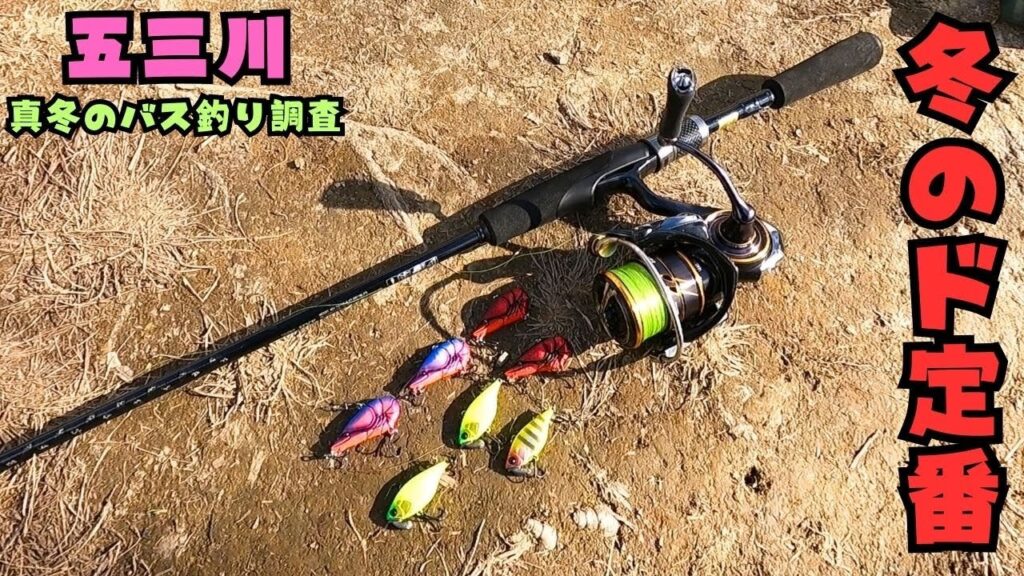 [バス釣り] 真冬の五三川にてド定番ルアーのリアクションで狙う！[五三川バス] [大江川バス]