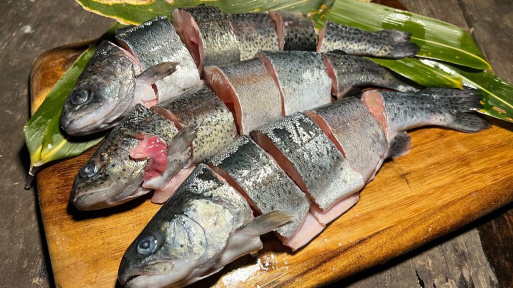 ドでかい虹鱒が美味すぎる