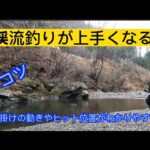 渓流釣りが上手くなるコツです　仕掛けの動きやヒット位置がわかりやすい