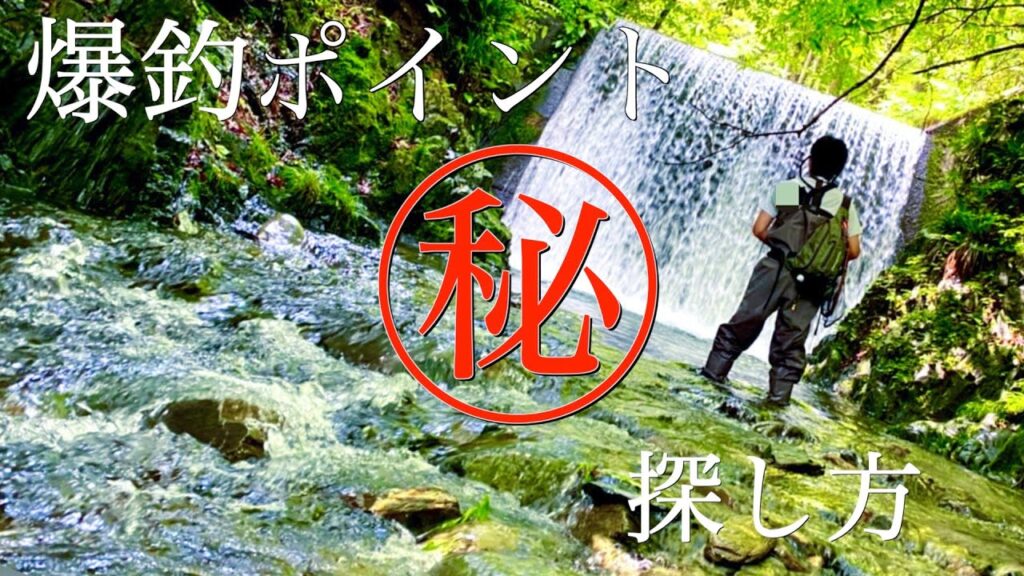 【渓流ルアー釣り】爆釣ポイントの探し方を教えます！！