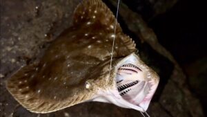 予想外の巨大魚が釣れた