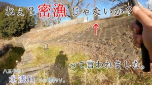 密漁じゃないか?って言われました・・・。 八王子市 北浅川で小物釣り。