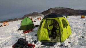 氷上ワカサギ釣り解禁！小野川湖のワカサギはデカい‼