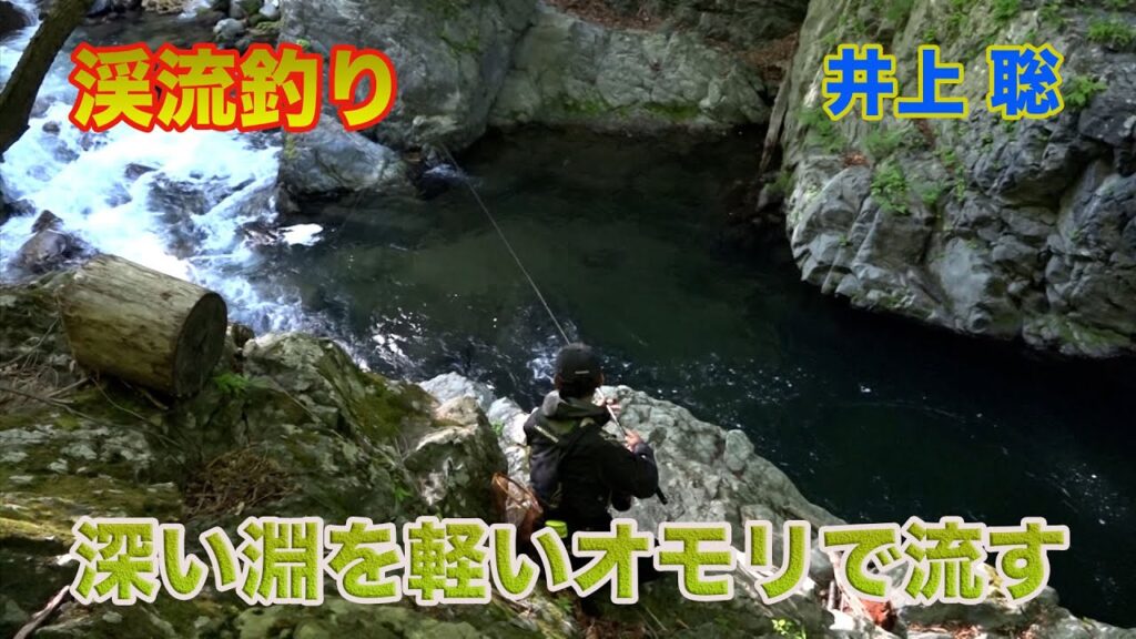 井上聡 渓流釣り 深い淵を軽いオモリで流す