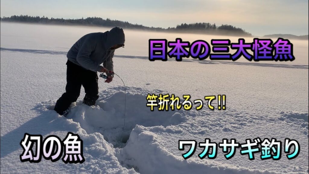 朱鞠内湖まさかのこの穴から幻の魚が？？ワカサギ釣り＆泳がせ釣り