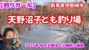 【釣りガール】群馬県伊勢崎市 天野沼で小物釣り調査