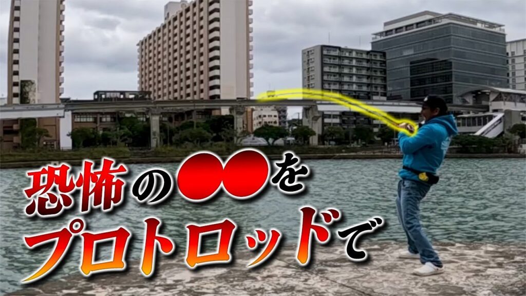 凶暴なメジロザメを都会の川で釣る！