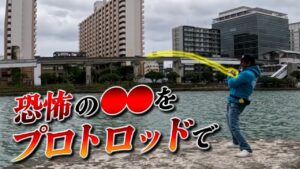 凶暴なメジロザメを都会の川で釣る！