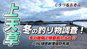 【上天草冬の堤防五目釣り】冬の釣り物調査を樋合新港の堤防先端でして来た結果!#天草釣り #熊本釣り #チヌ釣り