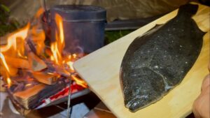 ヒラメ釣ってそのままキャンプ【おろキャン△】
