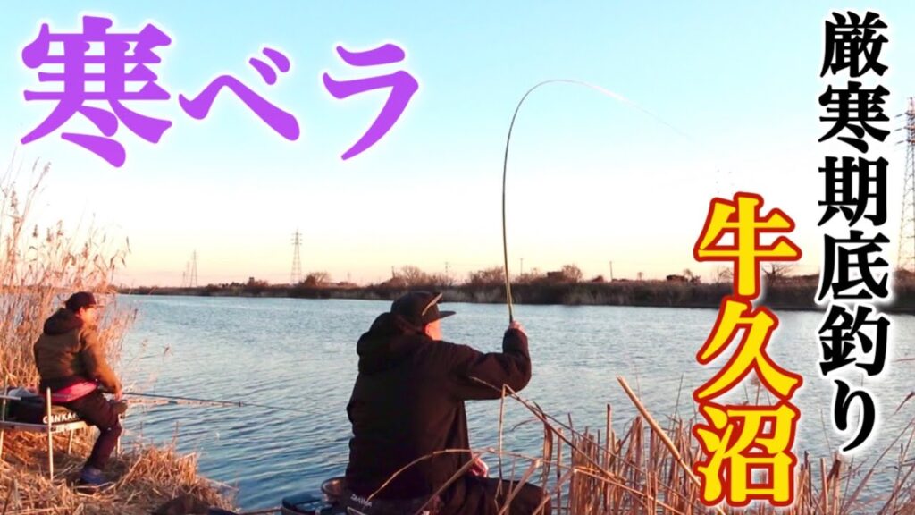 牛久沼で厳寒期の底釣り！真冬に見事な寒ベラが釣れる有名ポイントに挑む【西谷田川】
