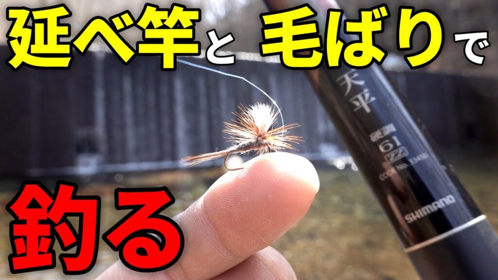 【渓流釣り】誰でも釣れる！延べ竿と毛ばりを使ったテンカラ釣り