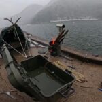 10年に1度の大寒波が来る前に釣りして小舟をルーフテントにしてみたよ！