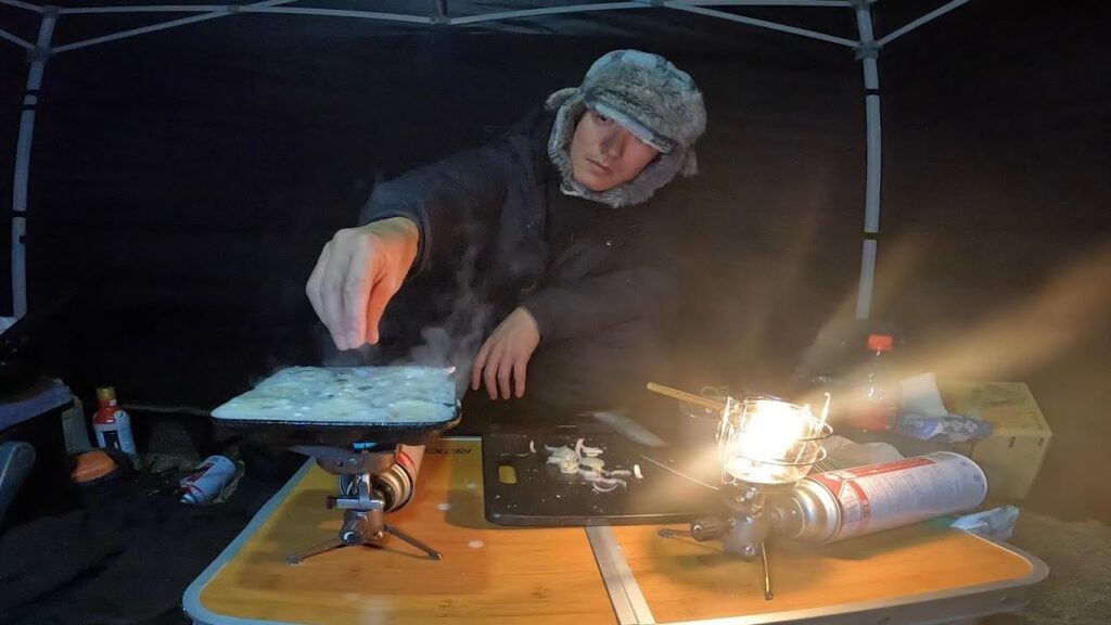 2月⛄️真冬の爆風浜名湖渚園で釣りキャンプ🔥