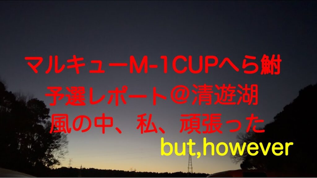 2025/2/11 マルキューM-1CUPへら清遊湖予選当日のレポート動画です。競技中の動画撮影は禁止の為ありません。