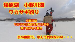 2025年2月22日　小野川湖　氷上ワカサギ釣り　ワカサギが居るのに釣れない現象が勃発　ど～すればいいんですかね～？