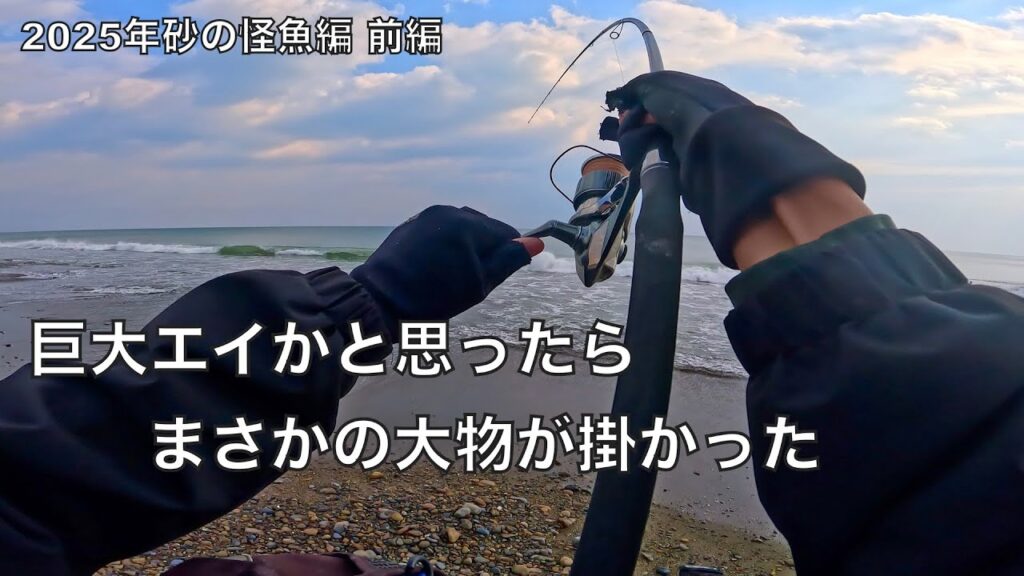 30kgオーバーの巨大魚がうろつく砂浜でルアー釣りしたら‥