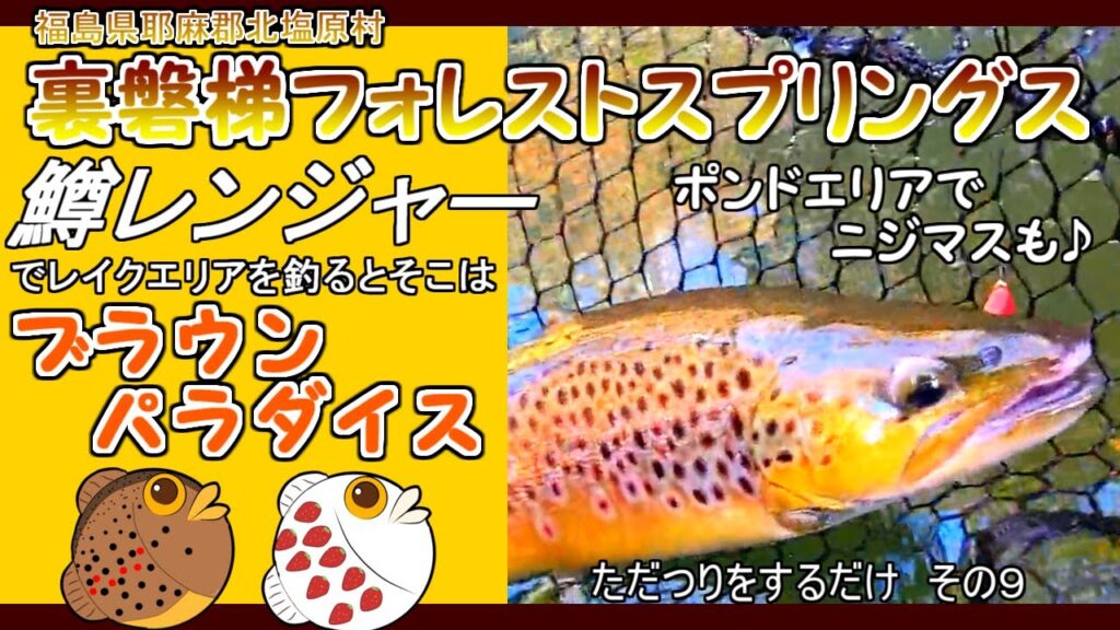 【裏磐梯フォレストスプリングス】鱒レンジャーで釣る管理釣り場のルアーフィッシング【エリアトラウト】