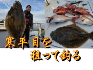 【海釣り情報】伊勢湾で旬の寒平目をジグ・タイラバ・泳がせで狙う！