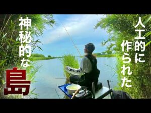 手賀沼にある人工的に作られた島でへらぶな釣り【千葉県 手賀川】