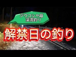 ジウコシヤ箱【渓流釣り】解禁日ってこんな感じだよ