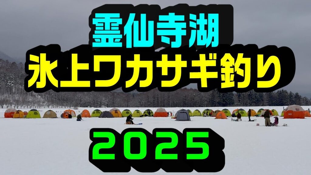 【氷上ワカサギ釣り】霊仙寺湖