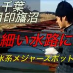 バス釣り 関東 千葉 野池 オカッパリ冬12月印旛沼水系[にいやん バス釣りTV]温排水