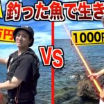 【1泊2日】海で"高級vs激安"の釣竿で釣った魚しか食べられないサバイバルが過酷すぎた…