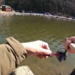 ニジマス1匹目【管理釣り場のルアーフィッシングinウェルカムオーパ】