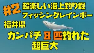 【#2 海上釣り堀】福井県フィッシングレインボーで巨大なカンパチも釣れます！みんなで釣りを楽しみました！